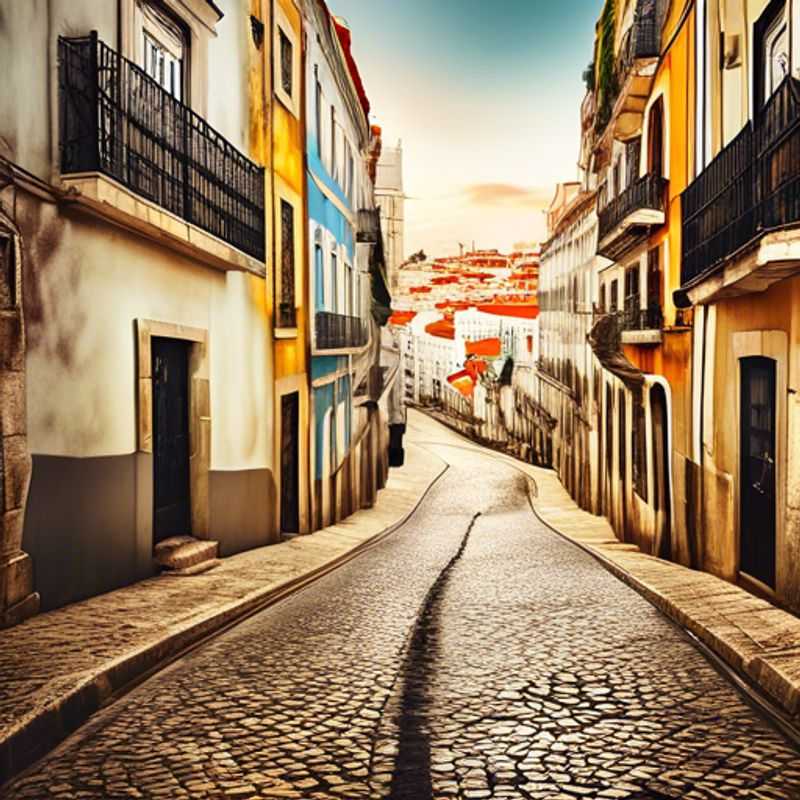 Dos parejas disfrutando de la vibrante belleza de Lisboa, Portugal, durante su escapada de 24 horas en primavera, explorando sus coloridas calles y encantadoras plazas.