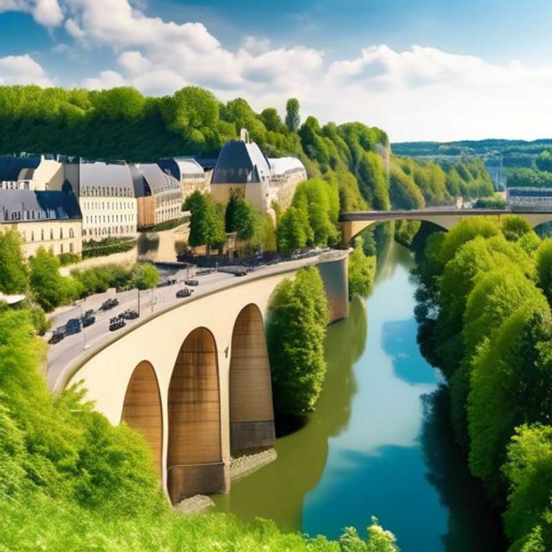 A couple exploring the charming winter landscape of Luxembourg City, Luxembourg, with its picturesque old town and snow-covered rooftops, during their luxurious 5-day staycation.