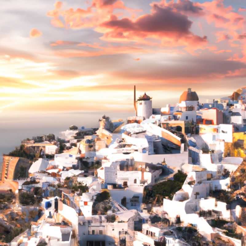 Um Passeio Particular pela Pitoresca Santorini: Uma Sinfonia de Primavera