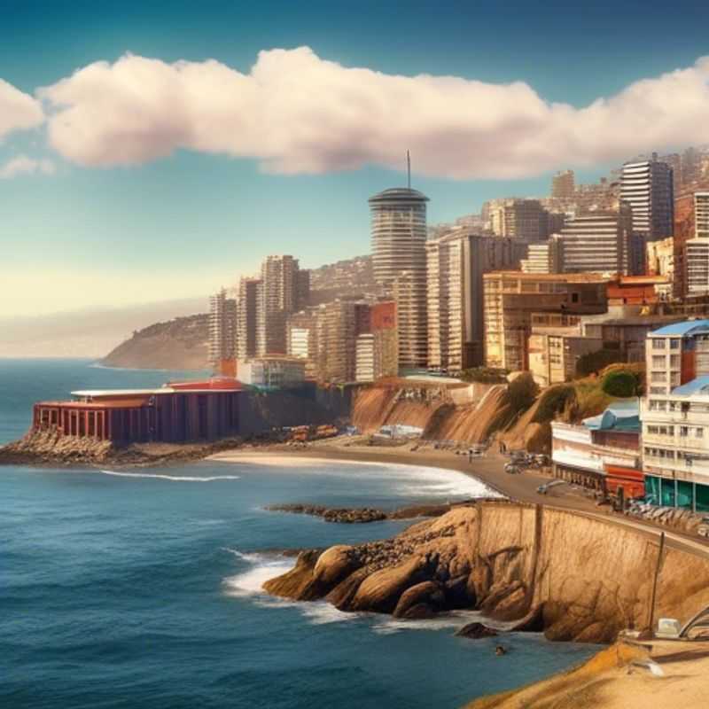 Valparaiso, Chili : Maisons colorées accrochées aux collines, reflétant le charme unique et luxueux de cette ville portuaire.