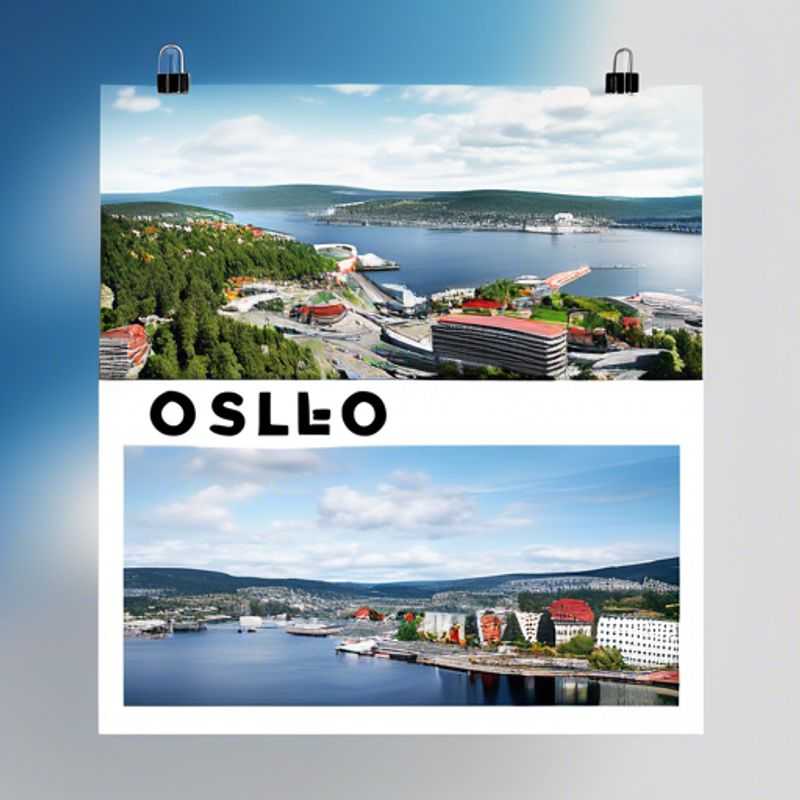Here are a few options for alt text in Portuguese for an image of Oslo, Norway, in an article about whether Oslo is considered luxury: