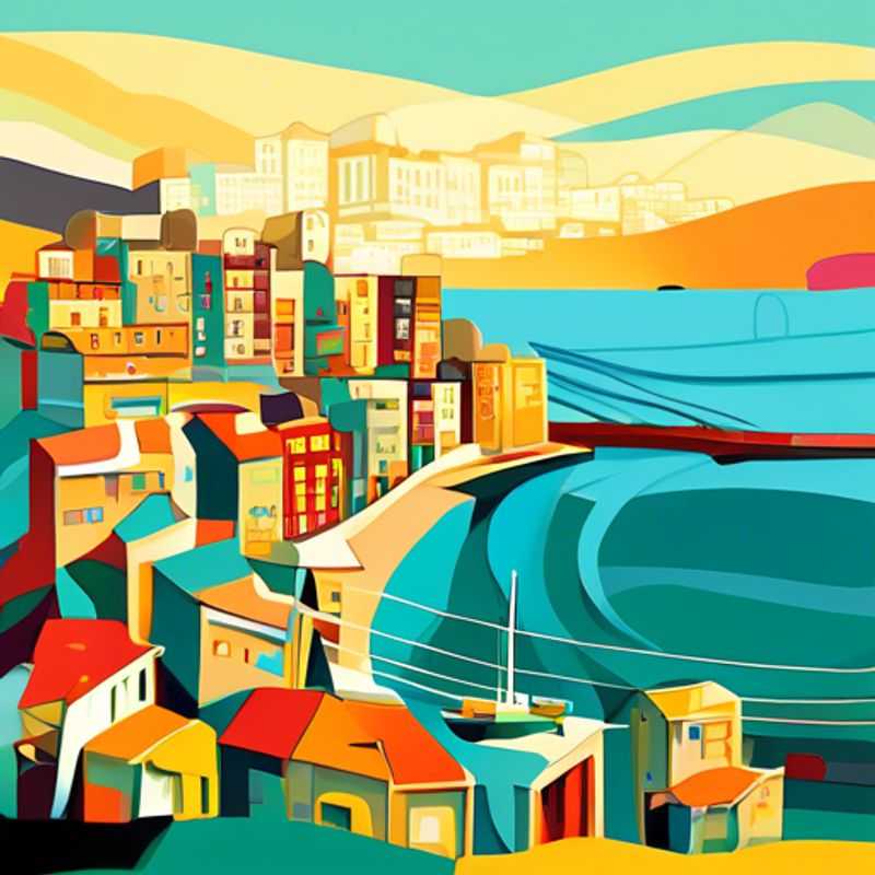 Valparaiso, Chili : Maisons colorées accrochées aux collines, reflétant le charme unique et luxueux de cette ville portuaire.