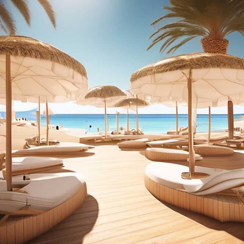 Three couples basking in the golden autumn sun on the stunning shores of Ibiza, Spain, during their luxurious 5-day getaway, surrounded by vibrant landscapes and serene Mediterranean views.