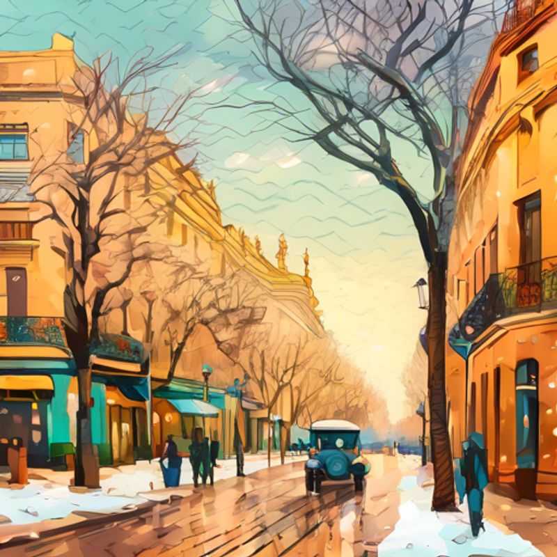 Un couple explorant les rues vibrantes de Buenos Aires, Argentine, sous un ciel d'hiver, découvrant le charme et l'élégance de cette ville en tant qu'aventurier de luxe pendant leur séjour de 3 jours.
