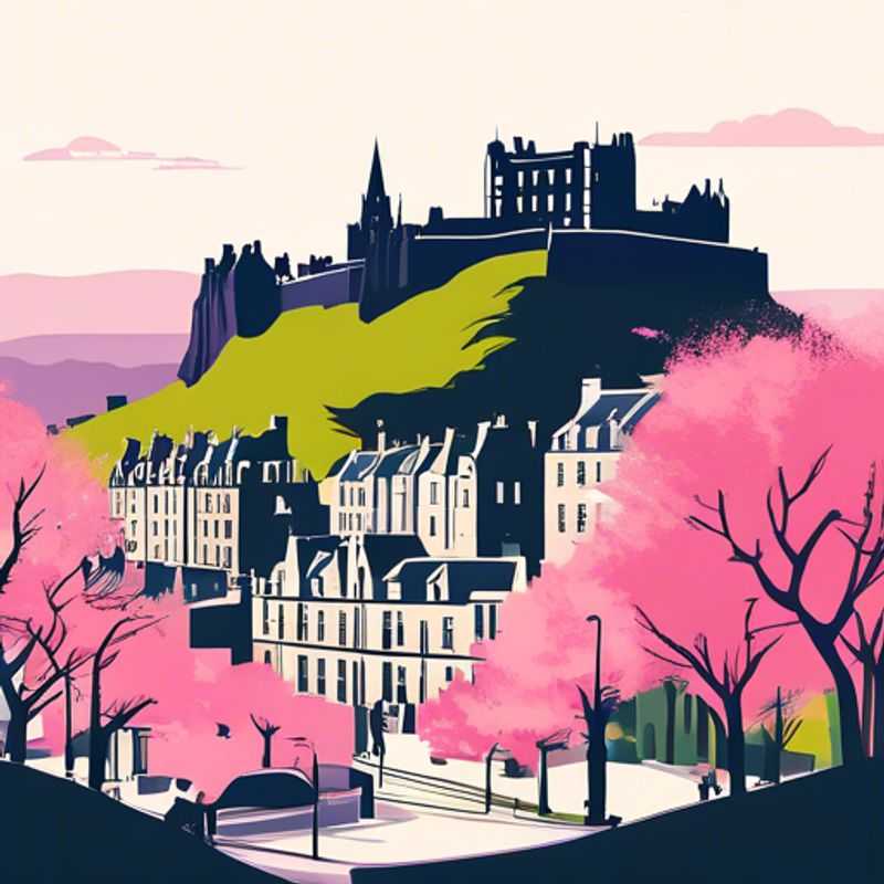 Édimbourg, Écosse, sous un ciel hivernal ; son architecture majestueuse et son charme intemporel illustrent le luxe discret de la ville.
