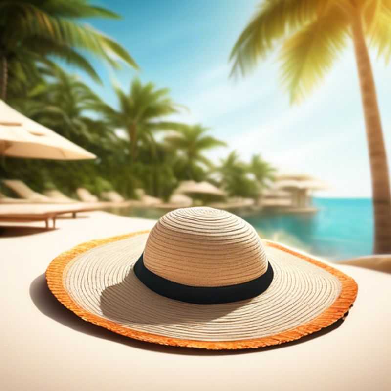 A stylish, wide-brimmed luxury sunhat perfect for protecting you from the sun in style.
