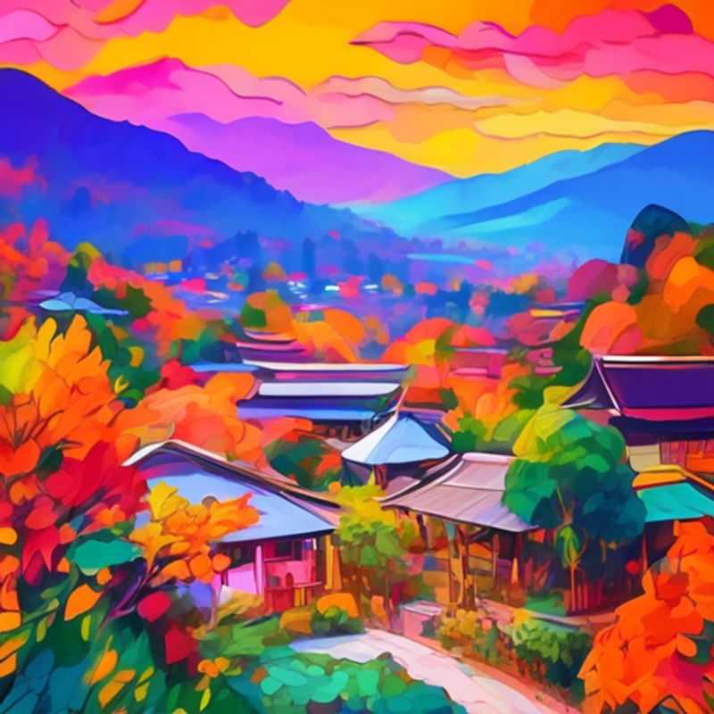 Três casais explorando a deslumbrante paisagem de Pai, Tailândia, durante um outono colorido, em uma escapada de luxo de 24 horas.
