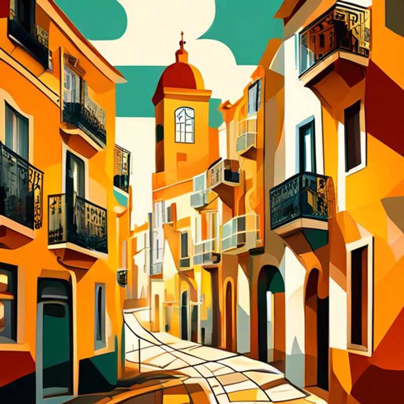Três casais explorando as encantadoras ruas de Lisboa, Portugal, durante um outono vibrante, enquanto desfrutam de uma experiência luxuosa de viagem em suas aventuras como Viajantes de Mídia Social.