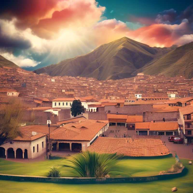 Familia disfrutando de la vibrante cultura de Cusco, Perú, mientras exploran sus coloridas calles y paisajes impresionantes durante su viaje de 2 semanas en primavera.