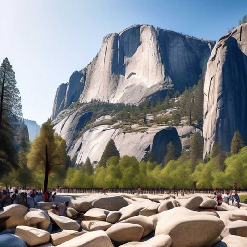 Deux couples explorant la majesté hivernale du parc national de Yosemite, USA, pendant leur escapade de deux semaines en tant que voyageurs de luxe.