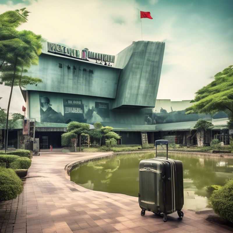 A luxury solo traveler savoring the vibrant street life of Ho Chi Minh City, Vietnam, illuminated by twinkling lights, as they explore the city's rich culture and culinary delights during a winter 24-hour adventure.