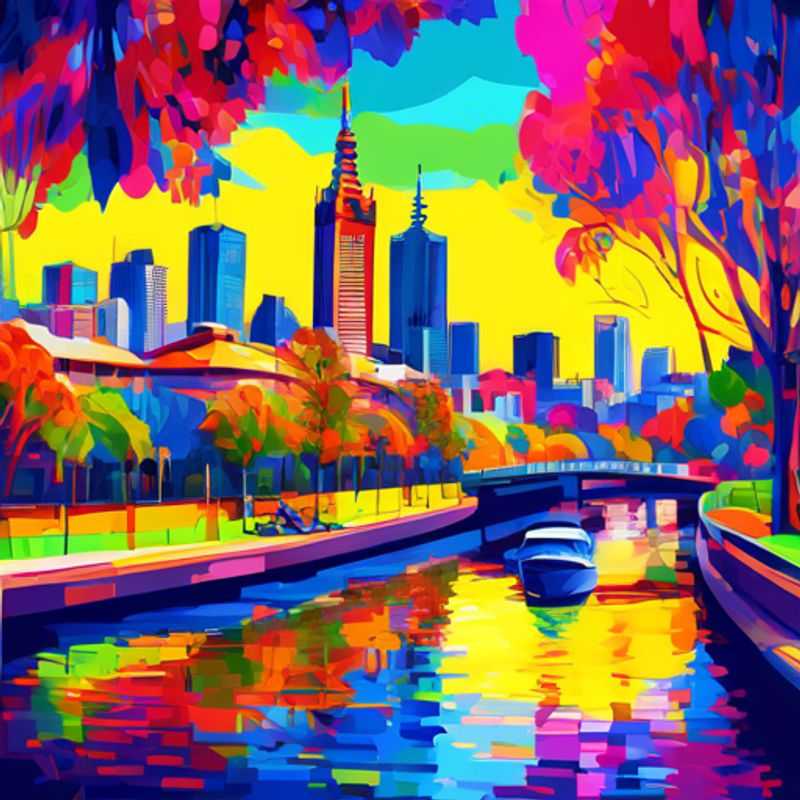 Melbourne, Australie : architecture élégante et rues animées, reflétant le luxe discret de la ville.