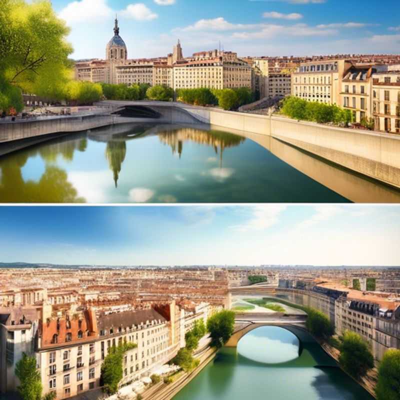 Lyon, la lumière dorée d'une ville élégante et luxueuse. (Lyon, the golden light of an elegant and luxurious city.)