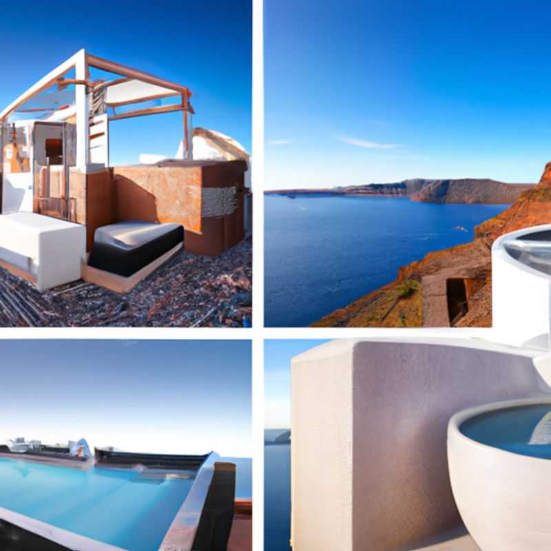 Jantando em um Restaurante Estrelado Michelin: Vivenciando um Pôr do Sol Primaveril em Santorini, Grécia