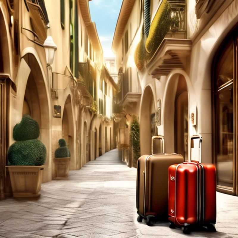 A collection of luxurious, high-quality suitcases and luggage, showcasing exquisite craftsmanship and sleek designs.