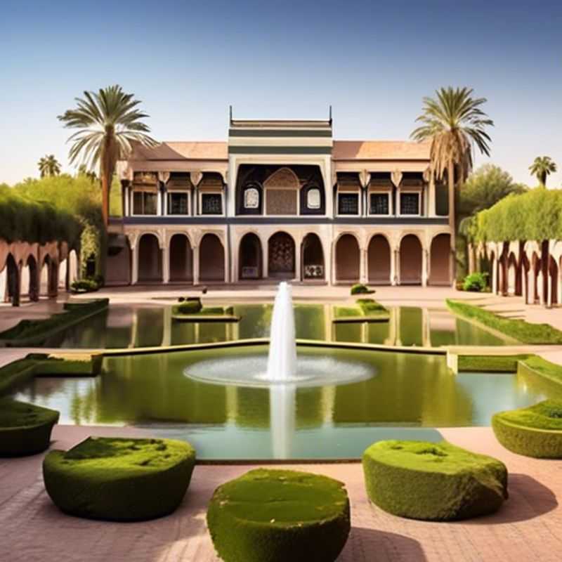 A solo traveler immersed in the vibrant colors and intricate patterns of Marrakech, Morocco, exploring the bustling souks and stunning architecture during a luxurious 5-day winter adventure.