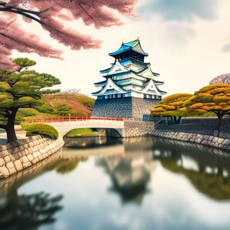 Une famille avec des enfants explorant les lumières scintillantes d'Osaka, Japon, lors de leur semaine d'hiver, alliant luxe et romance dans cette ville dynamique.