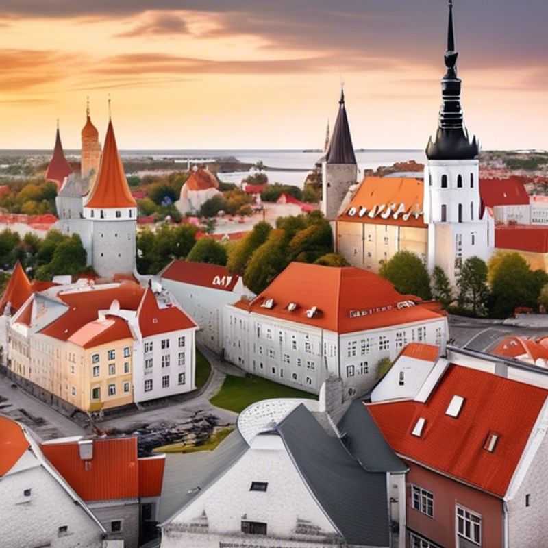 Explora la encantadora Ciudad Vieja medieval de Tallin en Estonia durante el invierno