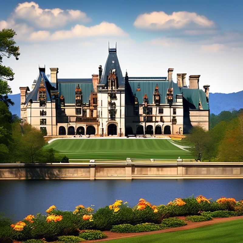 Trois couples du Luxury Group Traveler découvrant les paysages printaniers d'Asheville, USA, lors de leur escapade de deux semaines, entourés de montagnes florissantes et de charme artisanal.