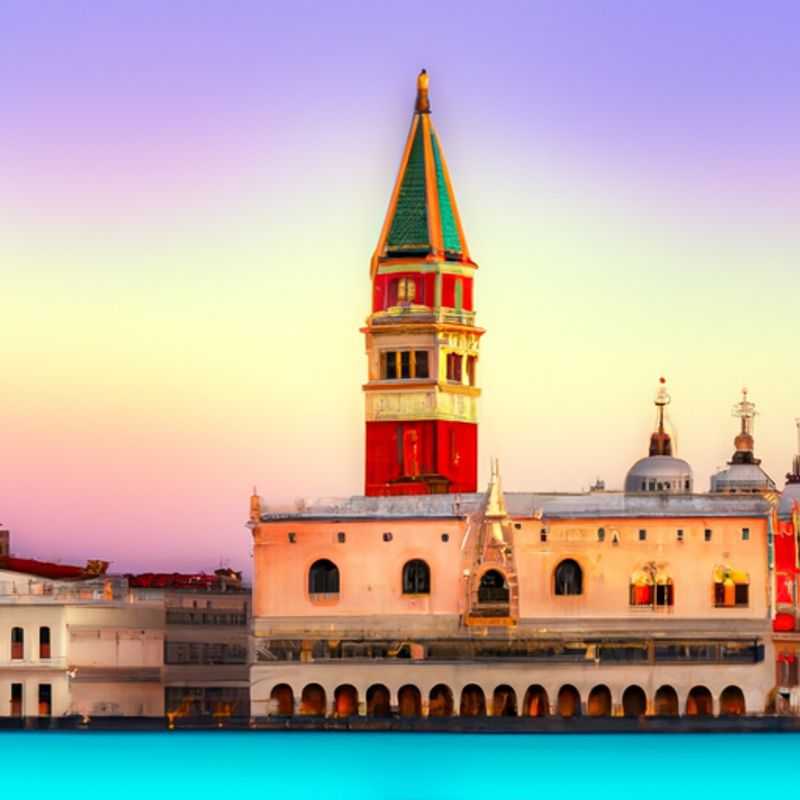 Um passeio de gôndola ao longo do Grande Canal em Veneza no inverno