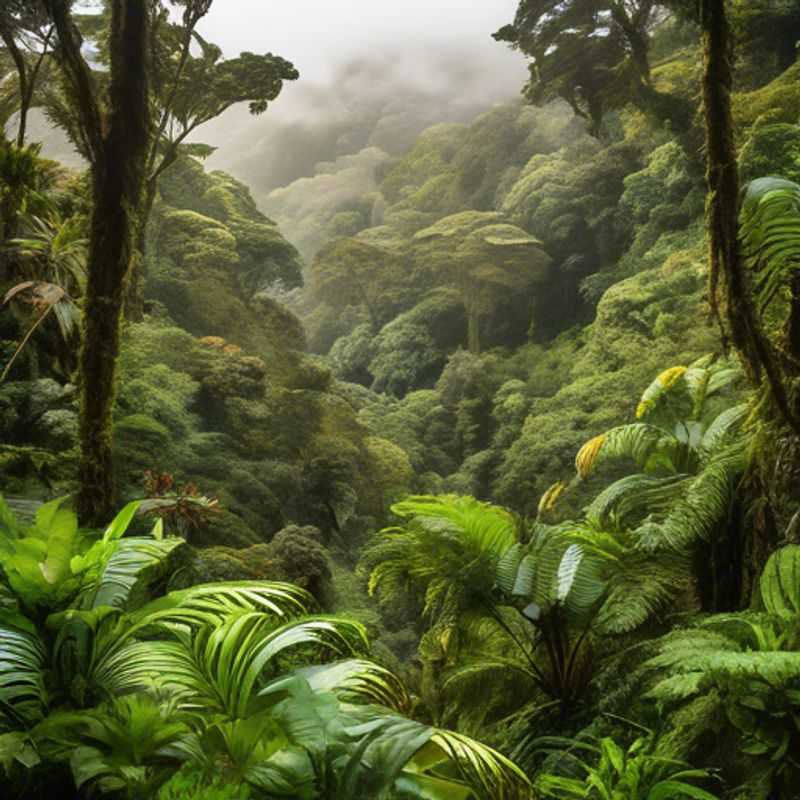 Voyageur solo explorant la luxuriance de Monteverde, Costa Rica, pendant trois semaines d'été, entouré de la biodiversité spectaculaire et des nuages mystiques de la forêt tropicale.