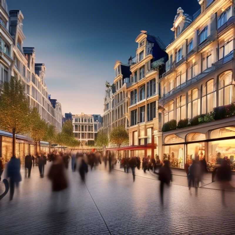 Un couple explorant la beauté enchanteresse de Bruxelles, Belgique, pendant leur séjour hivernal de trois semaines, avec des lumières scintillantes et des délices culinaires en toile de fond.