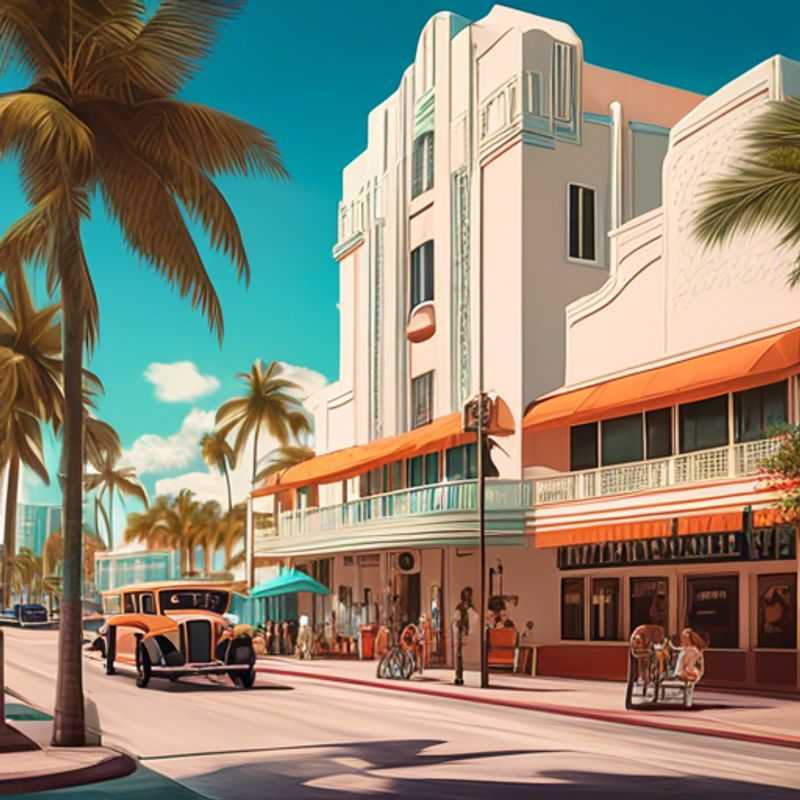 Une famille avec des enfants explorant les magnifiques plages de Miami Beach, USA, lors de leur séjour de 3 jours au printemps, découvrant la culture et le luxe en toute simplicité.