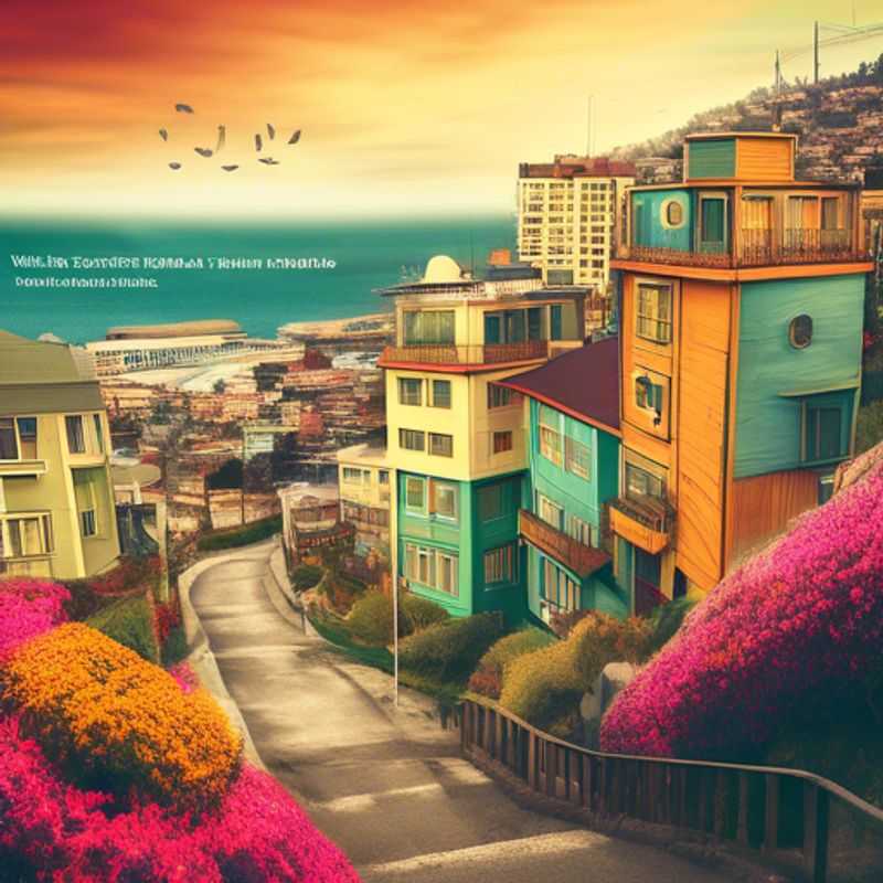 Valparaiso, Chili: Couleurs vibrantes et architecture pittoresque sur les collines.