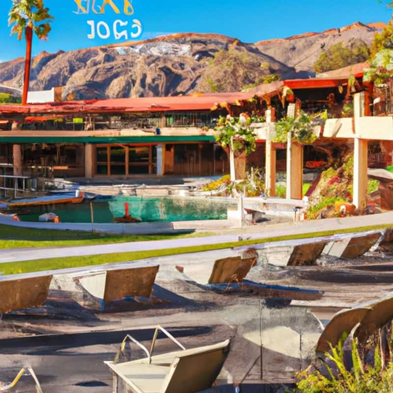 Jogo de golfe no Indian Wells Golf Resort em Palm Springs, EUA, na primavera