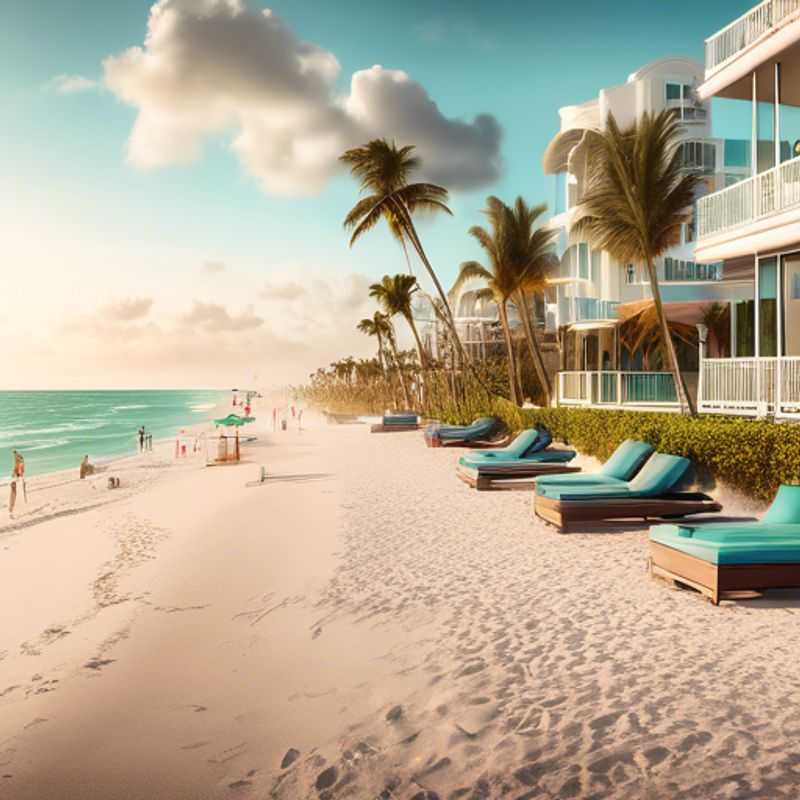 Plage de Miami Beach : luxe et soleil.