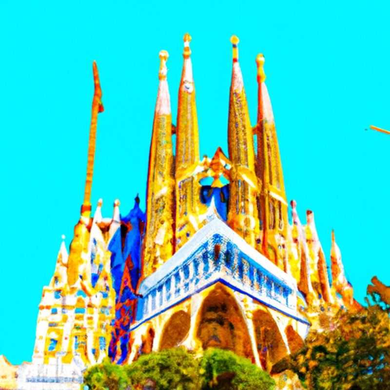 A Basílica da Sagrada Família no Inverno: Um País das Maravilhas do Inverno
