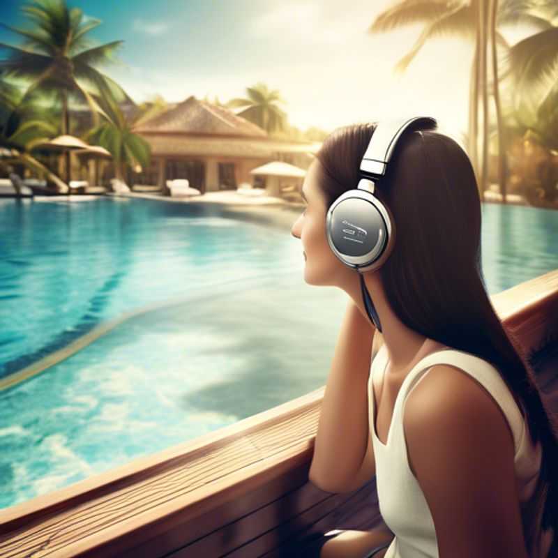 A close-up of a sleek, modern pair of noise-canceling headphones, showcasing their ability to block out distractions and immerse you in pure audio bliss.