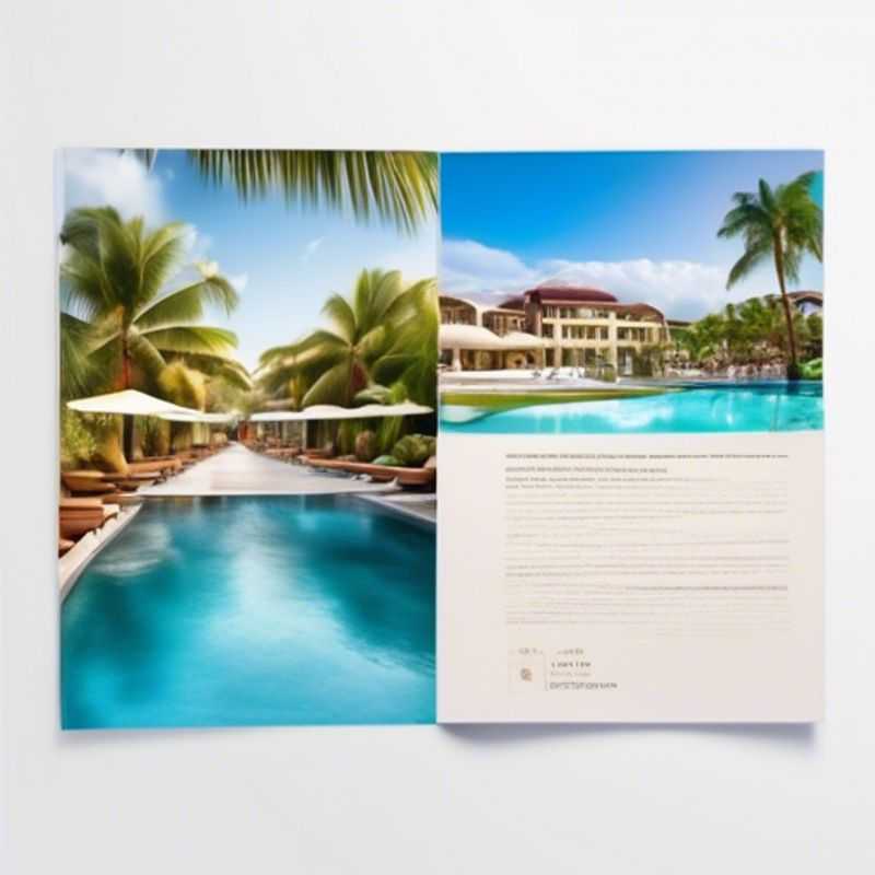 A luxurious travel guidebook or personalized itinerary, open to reveal exciting destinations and travel plans.