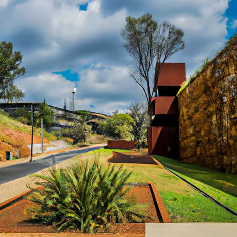 Caminhada pelo Paraíso das Gemas no Shopping Diamond Walk em Joanesburgo na Primavera