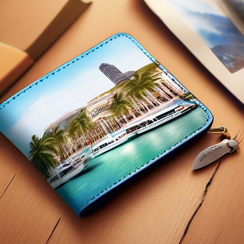 A sleek, luxurious travel wallet, crafted from fine leather, showcasing a range of compartments and security features. This stylish essential is perfect for discerning travelers.