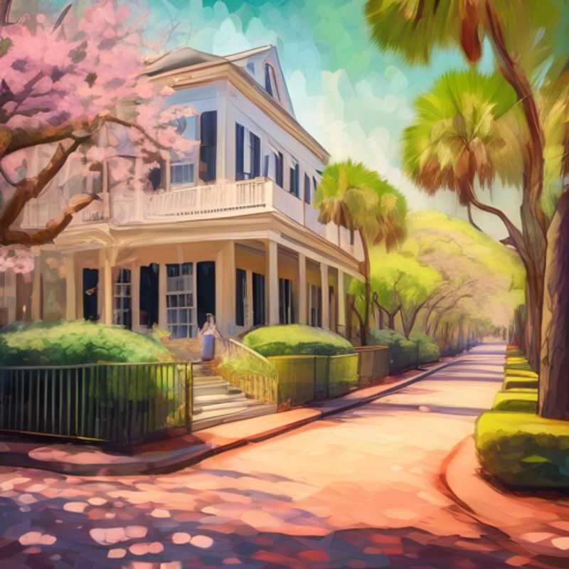 Charleston, Caroline du Sud, aux États-Unis : architecture élégante et charme du Sud.