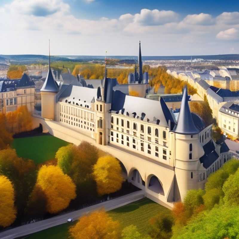 Un couple explorant la charmante ville de Luxembourg, entouré de feuilles d'automne colorées, lors de leur escapade romantique de 4 jours.