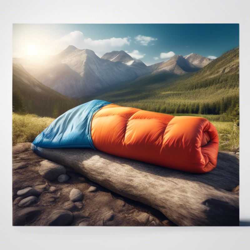 A lightweight sleeping bag or travel sheet for camping or staying in remote areas.