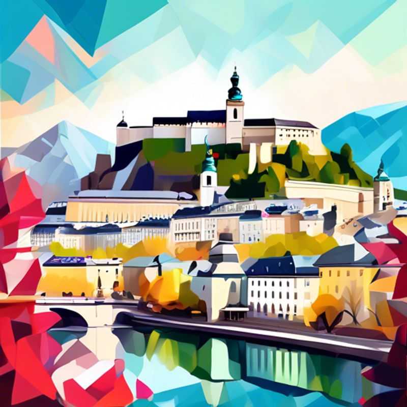 Un voyageur solo explorant la beauté printanière de Salzbourg, Autriche, lors de son séjour de 4 jours, entouré de paysages enchanteurs et de l'architecture baroque.