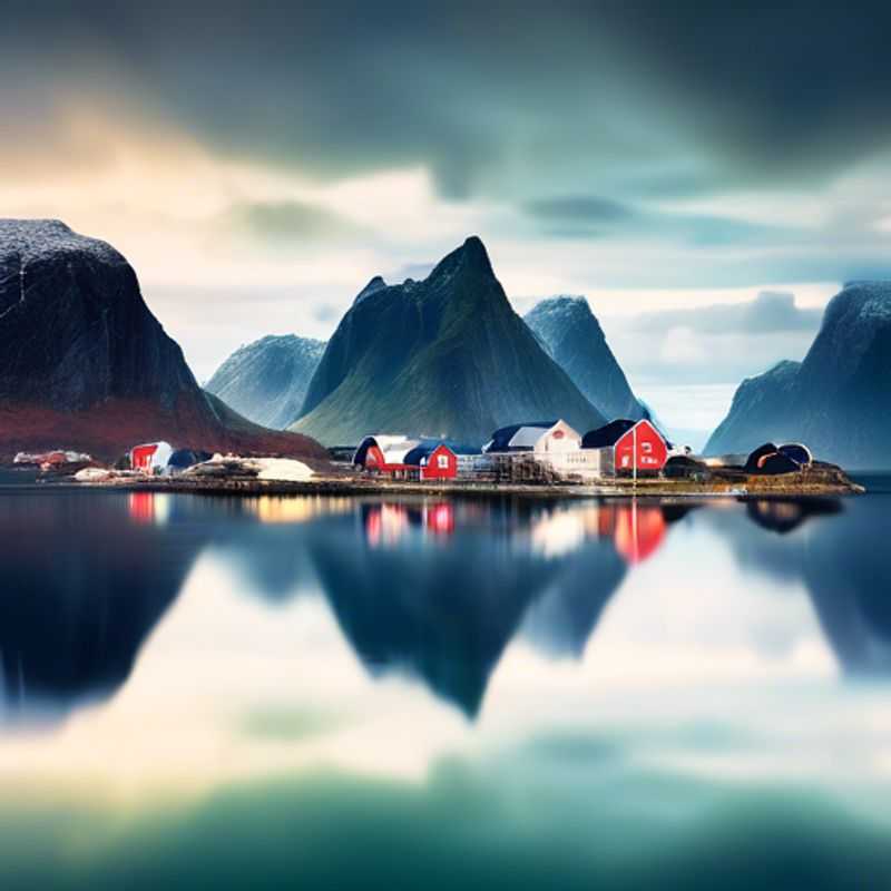 Trois couples, les Luxury Staycationers, profitant d'un paysage hivernal époustouflant des îles Lofoten, Norvège, lors de leur séjour de deux semaines à la recherche d'une coolcation unique.