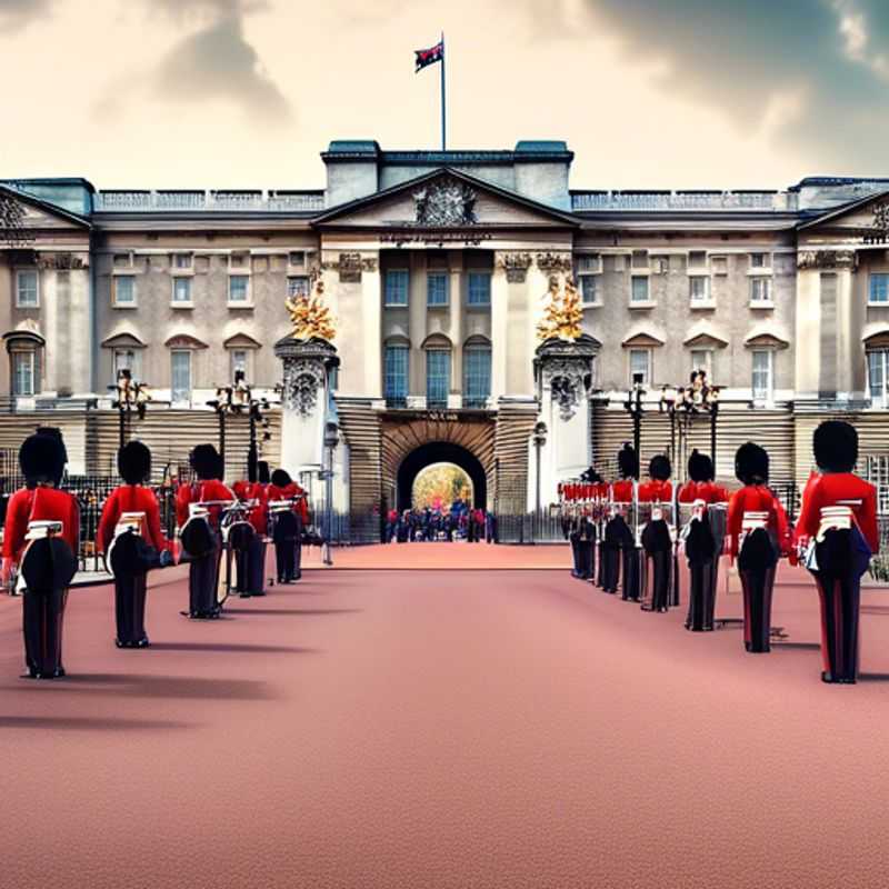 Une famille avec des enfants explorant les rues ensoleillées de Londres, au Royaume-Uni, lors de leur voyage de deux semaines en été, incarnant l'esprit du voyageur de luxe de dernière minute.