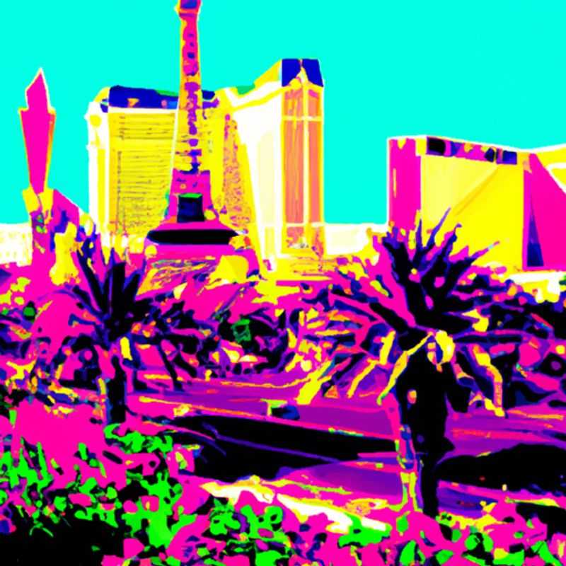 Dois casais vivenciando a energia vibrante da Las Vegas Strip, cercada por cassinos icônicos e luzes cintilantes, durante sua viagem de duas semanas na primavera.