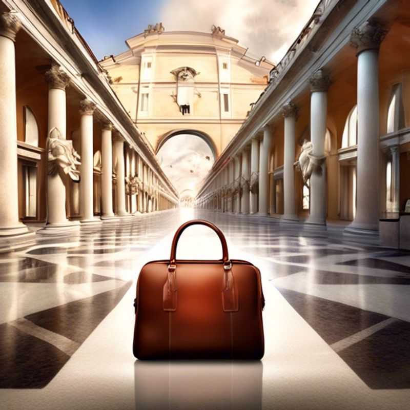 A luxurious designer handbag or travel satchel with intricate details and premium materials, showcasing the perfect blend of style and functionality.