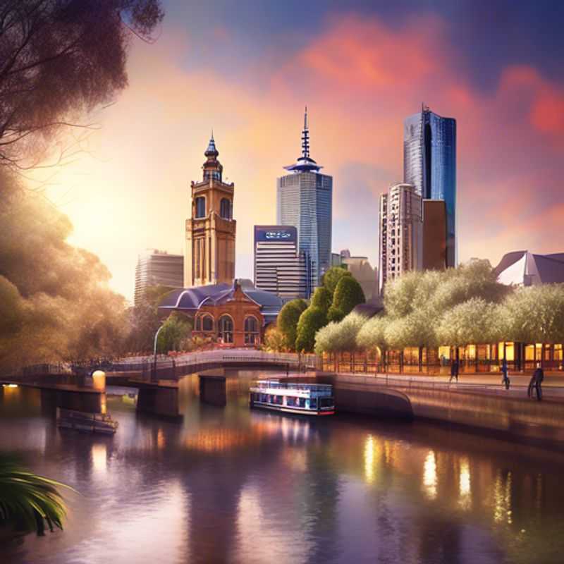 Deux couples, Les Voyageurs de Luxe, découvrant les jardins en fleurs et l'architecture vibrante de Melbourne, Australie, lors de leur escapade printanière de quatre jours.