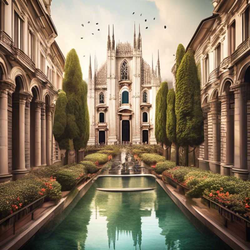 Milan, Italie : architecture élégante et boutiques de luxe, reflétant le prestige de la ville.