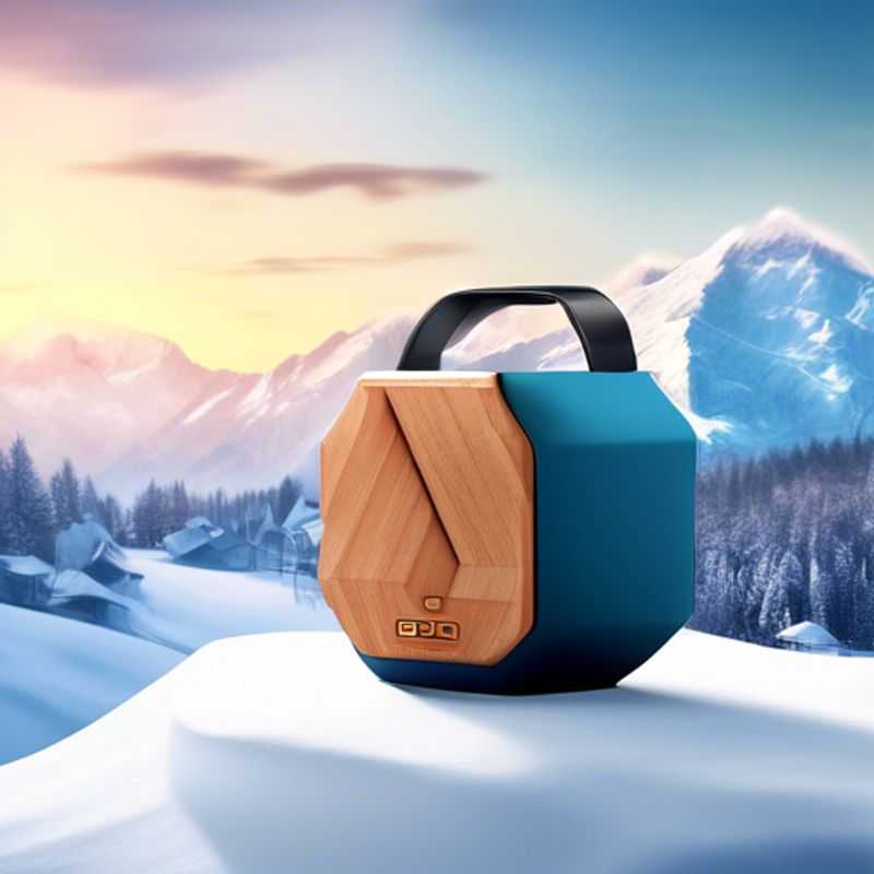 A sleek, high-end portable Bluetooth speaker showcasing its premium design and advanced features.