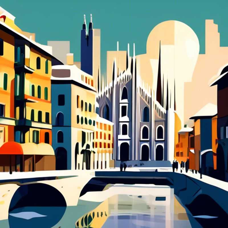 Milan, Italie : architecture élégante et boutiques de luxe, reflétant le prestige de la ville.