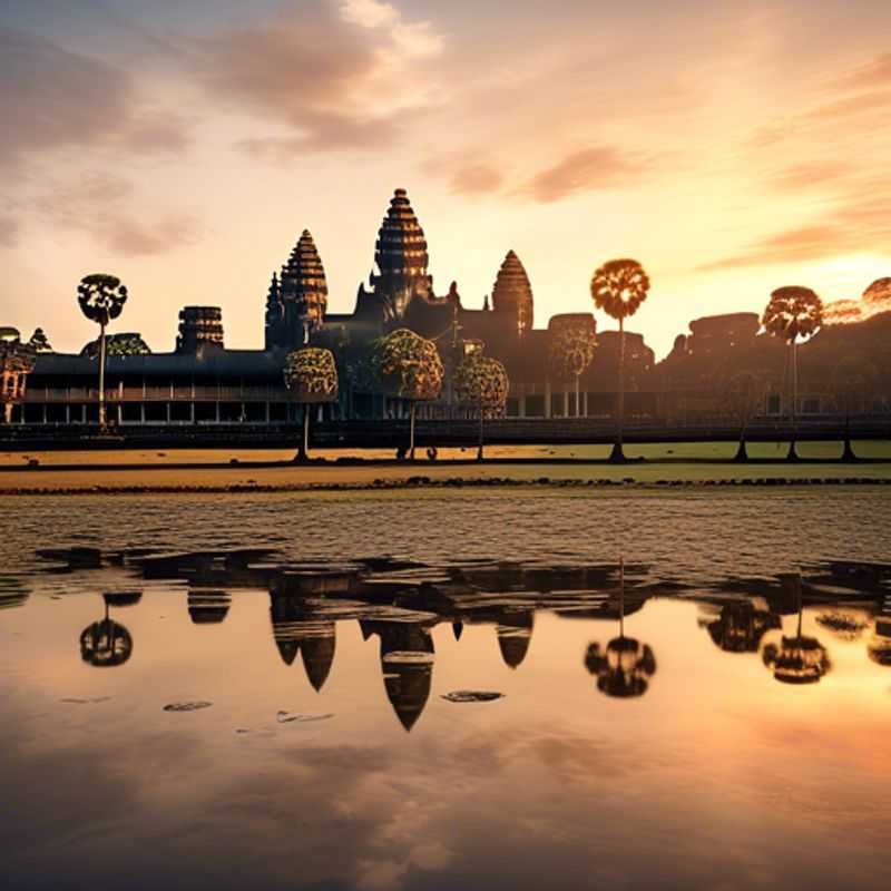 Three couples indulging in a serene spa retreat surrounded by the lush landscapes of Siem Reap, Cambodia, during their rejuvenating 5-day winter getaway.