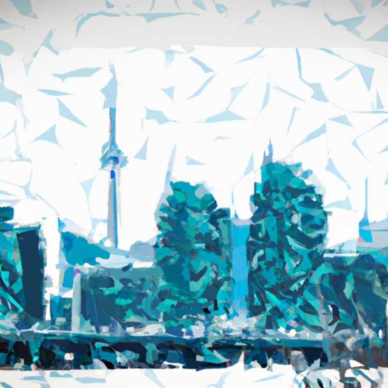 Três casais aproveitam a mágica atmosfera de inverno em Toronto, Canadá, em uma viagem de duas semanas para explorar as atrações da cidade, como a icônica CN Tower coberta de neve.