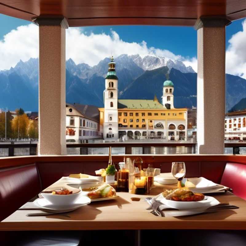 The Luxury Foodie duo, amidst the snow-capped peaks of the Austrian Alps, taking a picturesque break in Innsbruck, Austria.